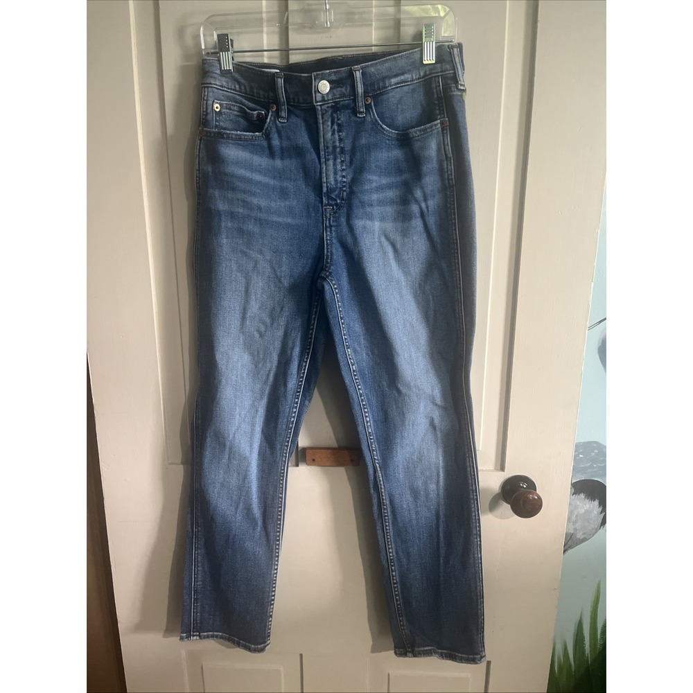 Gap Vintage Slim High Rise Light Wash Denim Jeans Women's Size 29 Classic Skinny